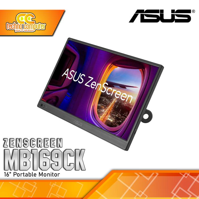 Gambar MONITOR ASUS ZenScreen MB169CK Portabel Monitor - 15,6 inch, FHD (1920 x 1080), IPS, 60Hz dari Techno Computer Bali Kota Denpasar Tokopedia