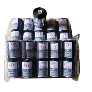 555 Benang nilon jahit hitam sangat kuat kwalitas terjamin