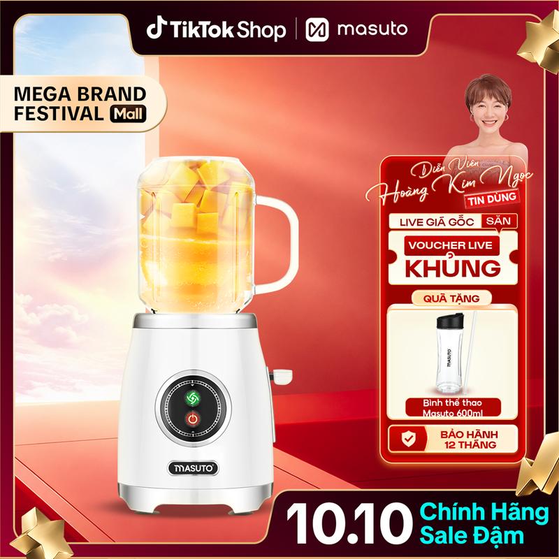 Máy xay sinh tố MASUTO Blender - KLS - Xay hoa quả, xay đá, xay smoothie, xay sinh tố