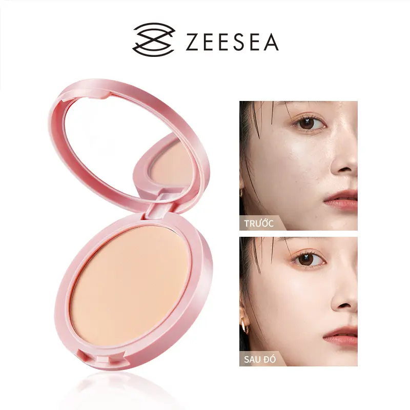 ZEESEA-Phấn Chống Nắng SPF25 PA +++, Phấn Phủ, Kiểm Soát, Không Thấm Nước, Trang Điểm Lâu Trôi, 8g