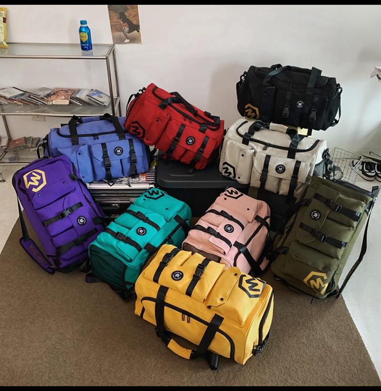 Product Introduction of Travel Bag Multifunctional Backpack Crossbody Handbag Luggage Bag Dry Wet Gym Bag#983 8