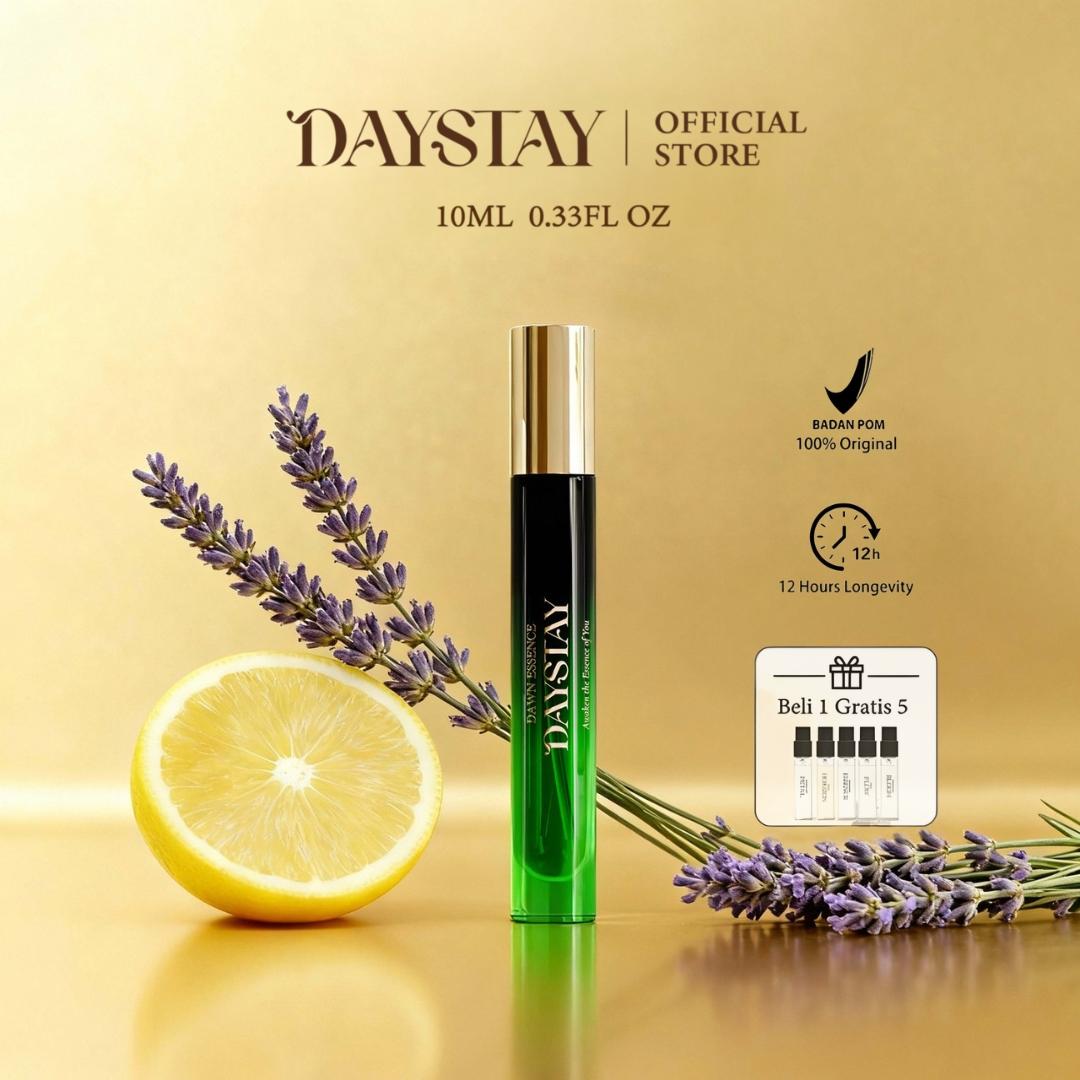 DAYSTAY Light Luxury Niche Perfume 10ml - Parfum Eksklusif Tahan Lama dengan Aroma Halus untuk Penggunaan Sehari-hari