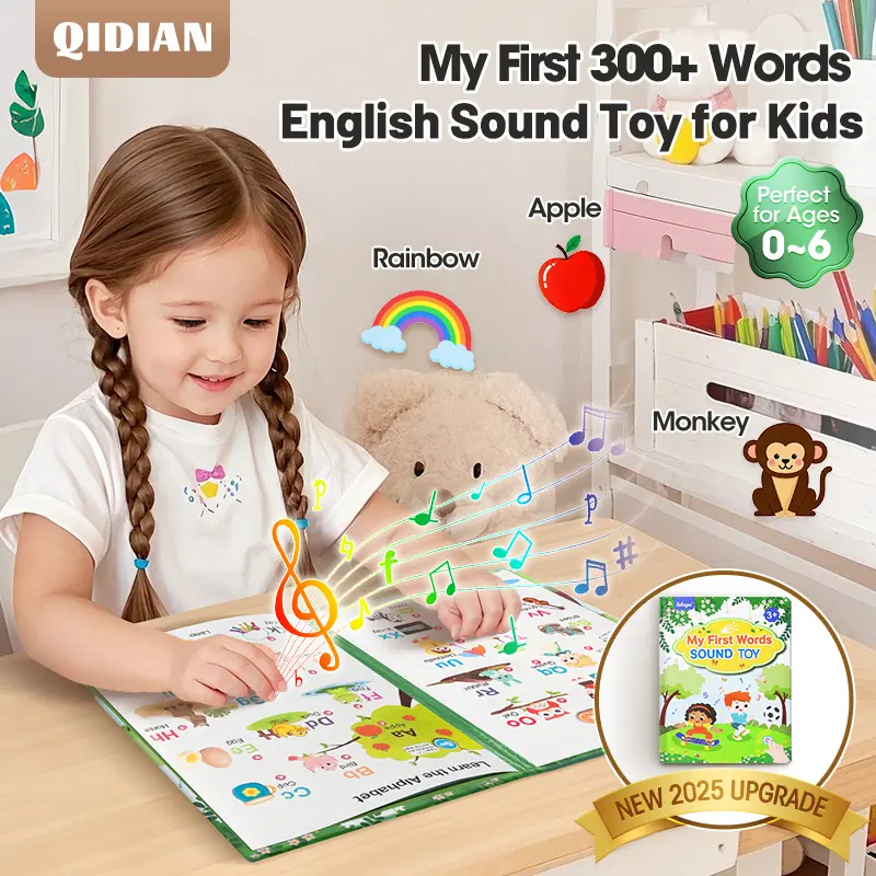 3-6Y | Talking Sound Toy for Toddlers – Language Learning Toy | Montessori Speech Development Toy with 300 Words, ABC, Interactive Learning | Educational Sensory Toy for Kids