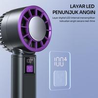 Gambar MINI FAN ROBOT HANDHELD RT-HF01 WITH LED DISPLAY dari btgcom Kota Denpasar 3 Tokopedia