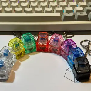 Gantungan Kunci Keychain LED RGB Fidget Toy ASMR Dopamin Mechanical Keyboard Switch Tester Keycap