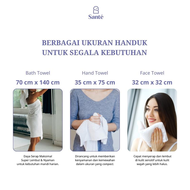[1 + GRATIS 3] Handuk Wajah Higienis - Bersertifikasi Anti Bakteri Cegah Jerawat - 60 GSM Standar Hotel Bintang 5 9