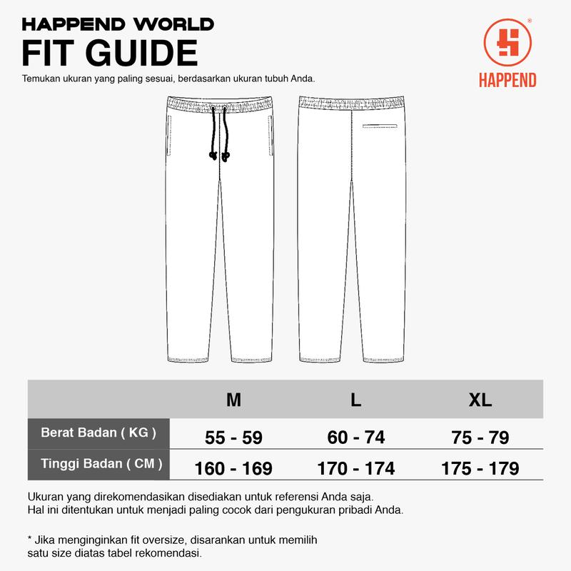 Product Introduction of Celana Panjang Track Pants Fleece Basic Misfforrtunezz Hitam Nyaman Lembut 0