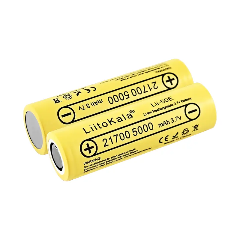 Baterai Liitokala 21700 Lithium Lii-50E cas ulang 4
