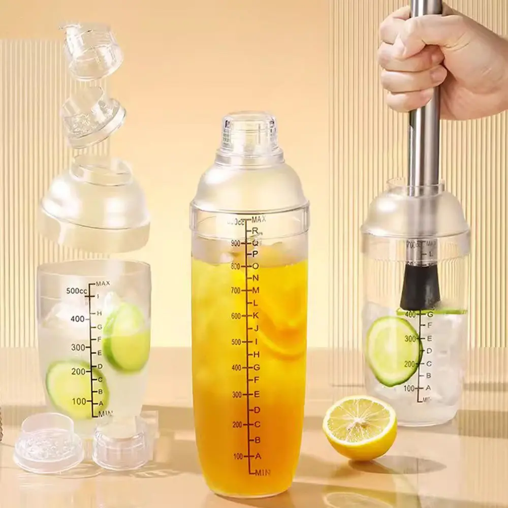 GIANXI Cocktail Shaker Set 7in1 Cobbler Cup Bartender Tool - GX7
