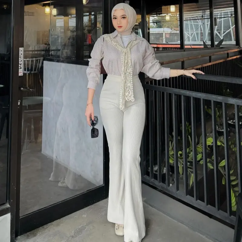 Celana Kulot Skuba Cutbray Highwaist VOL 1 Scuba 7