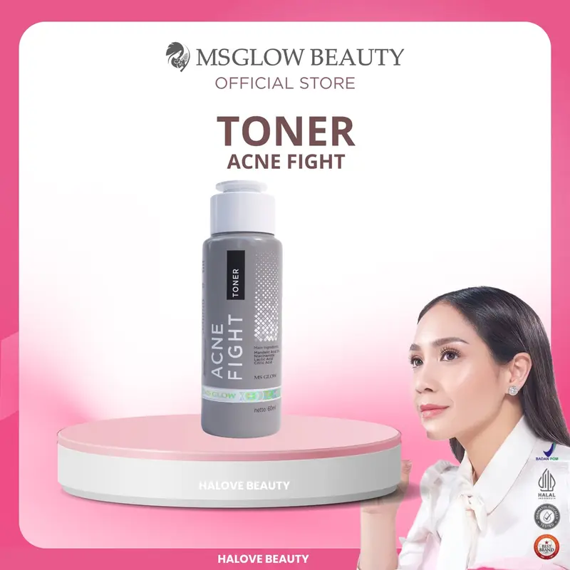 MS GLOW ACNE FIGHT TONER 60ML 0