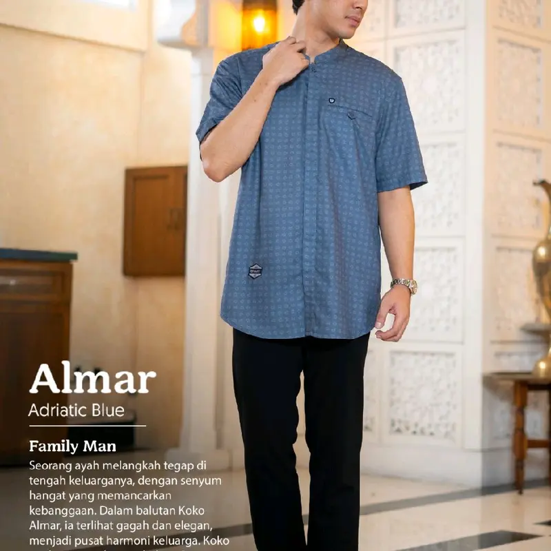 Mutif - koko Dewasa Terbaru Mutif Almar Adriatic Blue - Sarimbit Mutif 2025 1