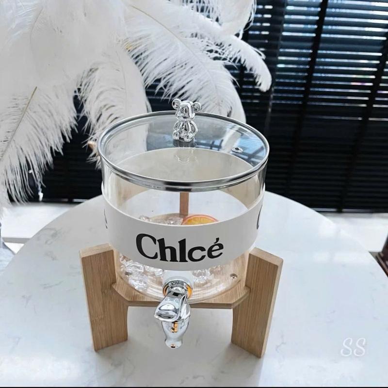  Bình đựng nước thuỷ tinh có vòi và đế gỗ bình đựng nước nắp gấu có dung tích 2200ml và 2300ml 