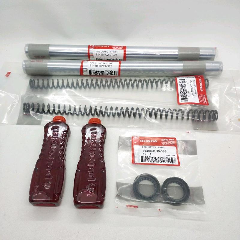 PAKET AS SHOCK DEPAN + SEAL + OIL + PER HONDA - BLADE 110 / BLADE NEW / REVO FIT / REVO ABSOLUTE (KWB) 0