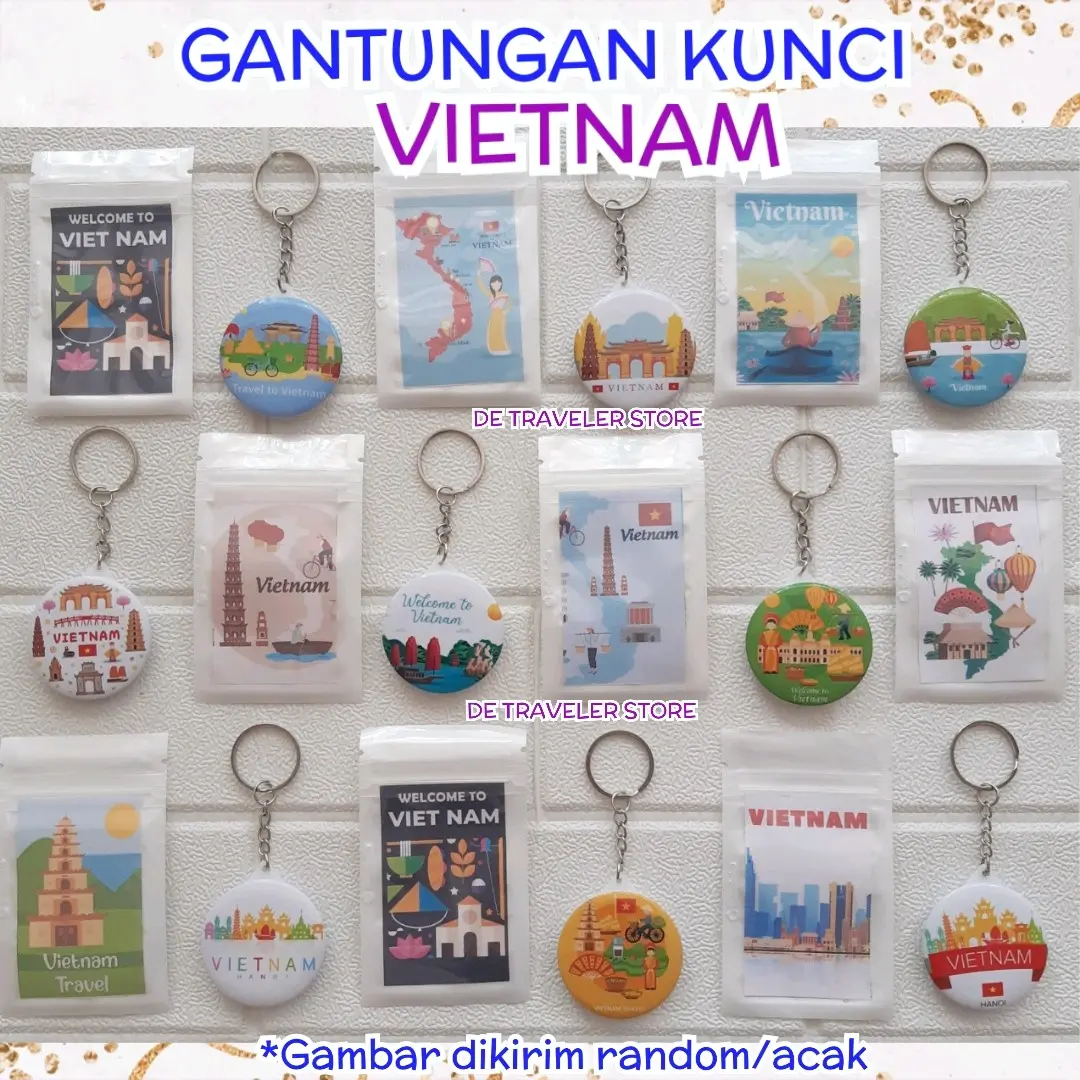 Gantungan Kunci Vietnam Souvenir Oleh Oleh Ganci Vietnam Hanoi Halong Bai