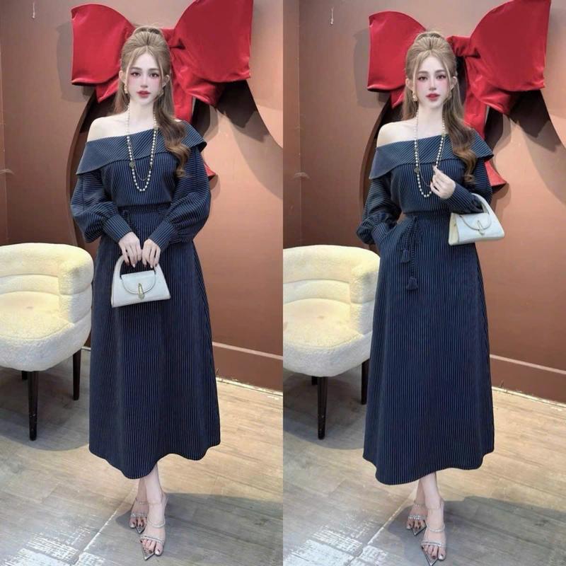  CRAZYTEEN Set áo váy S6418 gồm áo kiểu sơ mi và chân váy suông để đi chơi   Áo kiểu  Chân váy  Dây cột   Set đồ nữ đẹp 