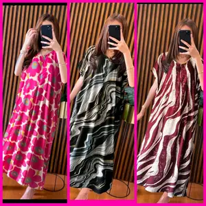 Daster panjang semata kaki kekinian bahan rayon premium busui dan ibu hamil