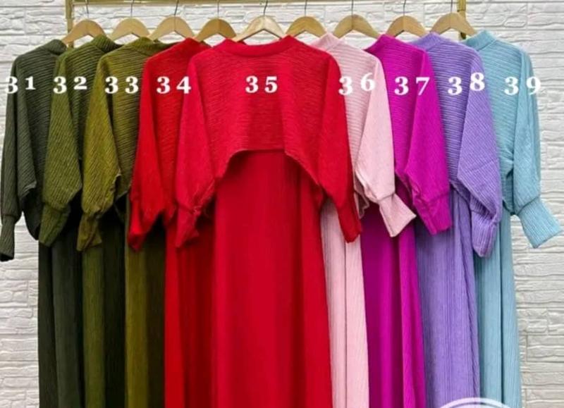 Product Introduction of ARIANA CROP TOP DRESS MUSLIMAH SOFT PLEATED MUSLIMAH WEAR NEW FASHION RAYA 2024 COLLECTION baju cantik bajukurung student 4