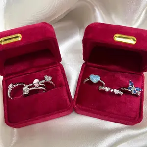 Cincin Valerian Diamond Silver Bracelet isi 3 Rings Titanium jewelry  brands