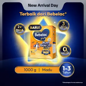 [BARU] Bebelac 1+ (1-3 Tahun) Madu 1000 gr Susu Pertumbuhan Bubuk