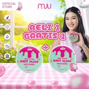 4.4(BELI 1 GRATIS 1 BIT HIJAU) MW Body Lotion Whitening 100gr Produk Resmi dengan Kualitas Terjamin