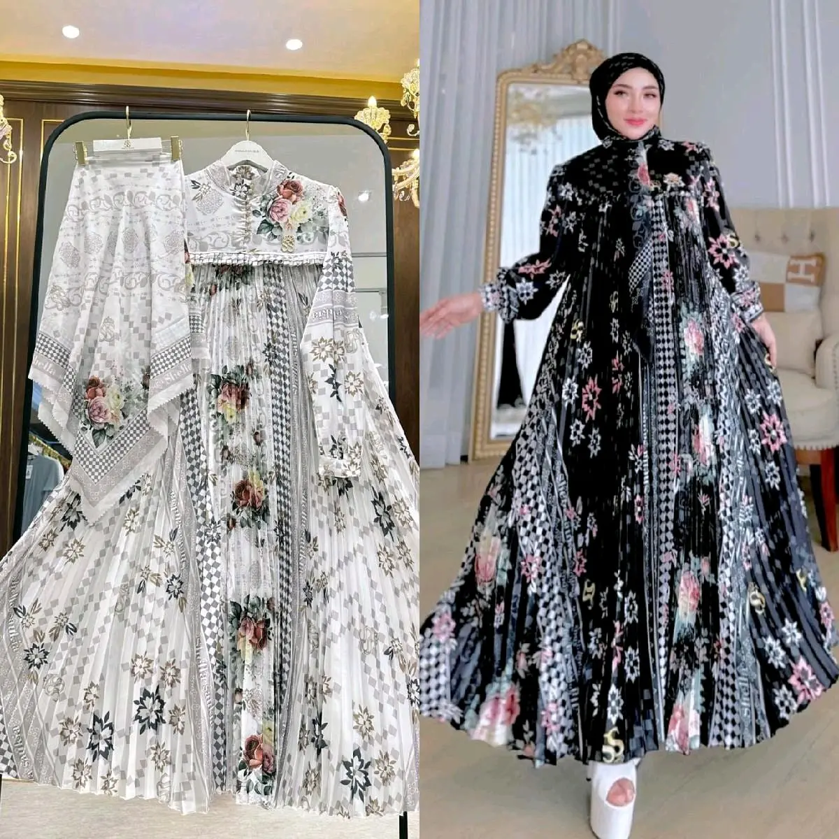 NEW DRESS PLISKET PREMIUM SHELLA SAUKIA