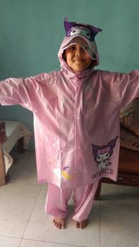 Product Review of A-CROSS JAS HUJAN SETELAN ANAK KUROMI DENGAN RUANG RANSEL DI BELAKANG LUCU DAN IMUT Pvc Biru Pink from A**a W**a 3