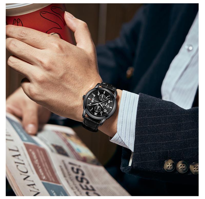 Product Introduction of Sunlifex Jam Tangan Pria Original Anti Air Kuarsa Tali Kulit Jam Tangan Cowok  Watches  SL7004 20