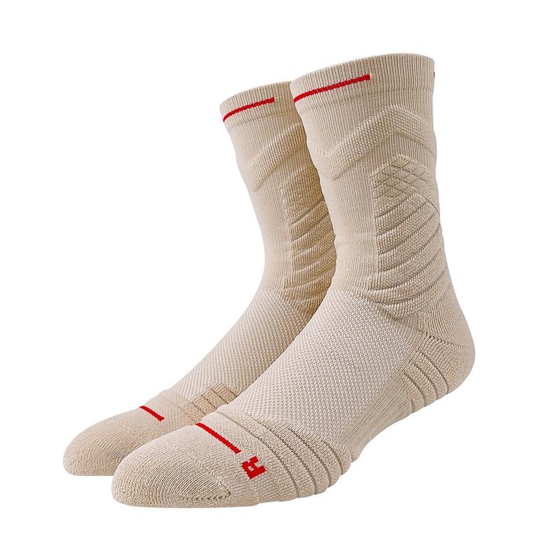 Product Introduction of Bullfighting Combat Professional Basketball Men's Medium Tube Breathable White Sports Towel Bottom Long Socks 5