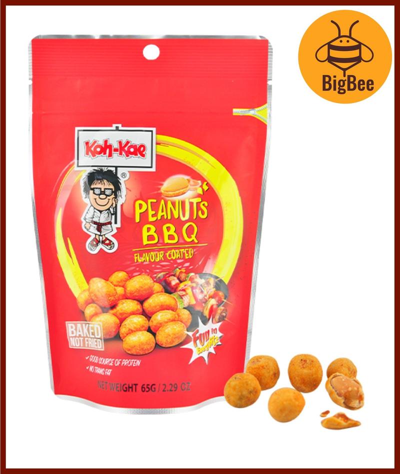 Product Introduction of Koh-Kae Coated Peanuts - 65g/pkt Chicken / BBQ / Mala Flavour Koh Kae Coated Flavour Baked NOT Fried 21