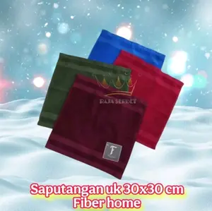 SAPUTANGAN  FIBER HOME Uk 30x30 Cm Handuk Wajah Polos uk 30x30 Cm