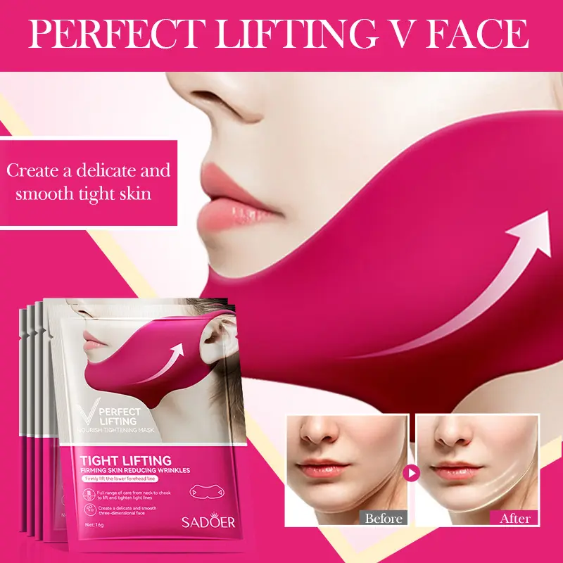 Lifting and firming v face facial mask SADOER moisturizing and moisturizing skin facial mask