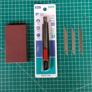 pisau ukir body besi kokoh refill cutter untuk ukiran spon ati dan asahannya