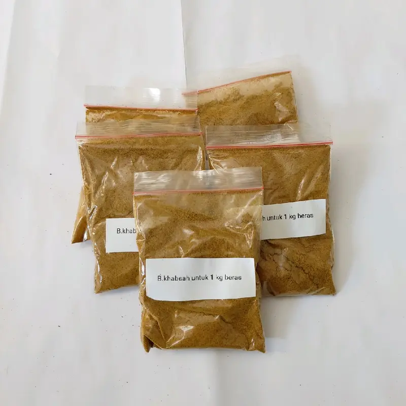 paket hemat 1kg dan 500gr beras bumbu kebuli, mandhi, kabsah, briyani, bukhori dan kabsah plus beras basmati 1kg dan 500gr 2