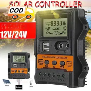Solar Charge Controller Pwm Regulator Alat Panel Surya
