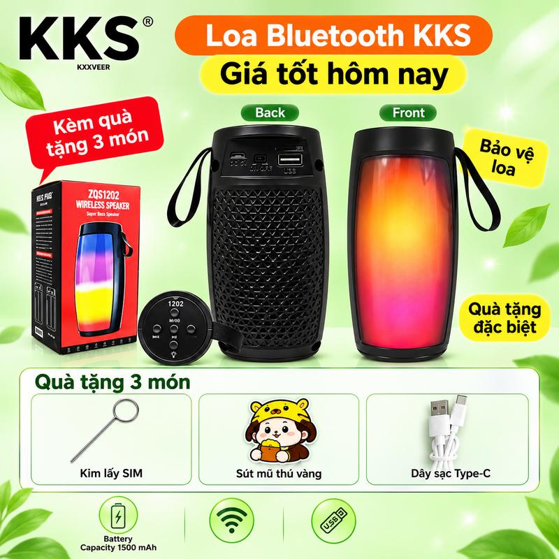 Loa Bluetooth mini không dây, âm thanh rõ nét bass mạnh mẽ, Bluetooth 5.3 kết…