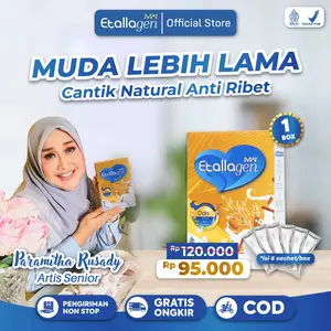 Etallagen COLLAGEN MILK Anti Aging 150gr BPOM Susu Kesehatan Kulit & Tulang Rendah Gula Premium