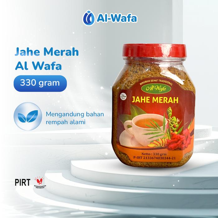 Gambar Minuman Herbal Jahe Merah Al Wafa Serbuk Toples 330gr dari Al Wafa Herbal Store Kab. Tangerang Tokopedia