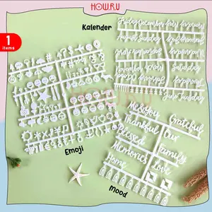 HOW.R.U | All Size - Huruf Tambahan untuk Letter Board / Papan Nama Bayi / Menu Cafe / Properti Foto