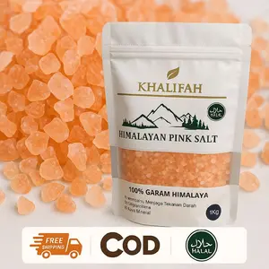 Garam Himalaya Pink Salt Kasar 1 Kg | Garam Himalayah Coarse | Garam Himalayah Original Natural Bahan
