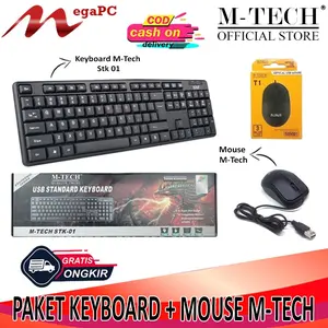 PROMO Keyboard dan Mouse Kabel USB M-Tech