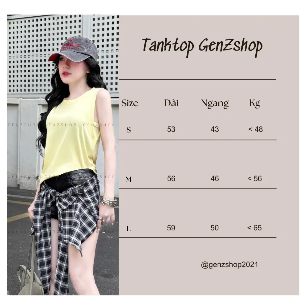 [Genzshop] Tanktop Daily Vibe Thoáng Mát Thoải Mái Mùa Hè | BigBuy360 - bigbuy360.vn