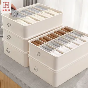 Halu Underwear Storage Box Kotak Penyimpanan Pakaian Dalam Kaos Kaki Dengan Tutup Tempat Penyimpanan Pakain Dalam Serbaguna HSB181