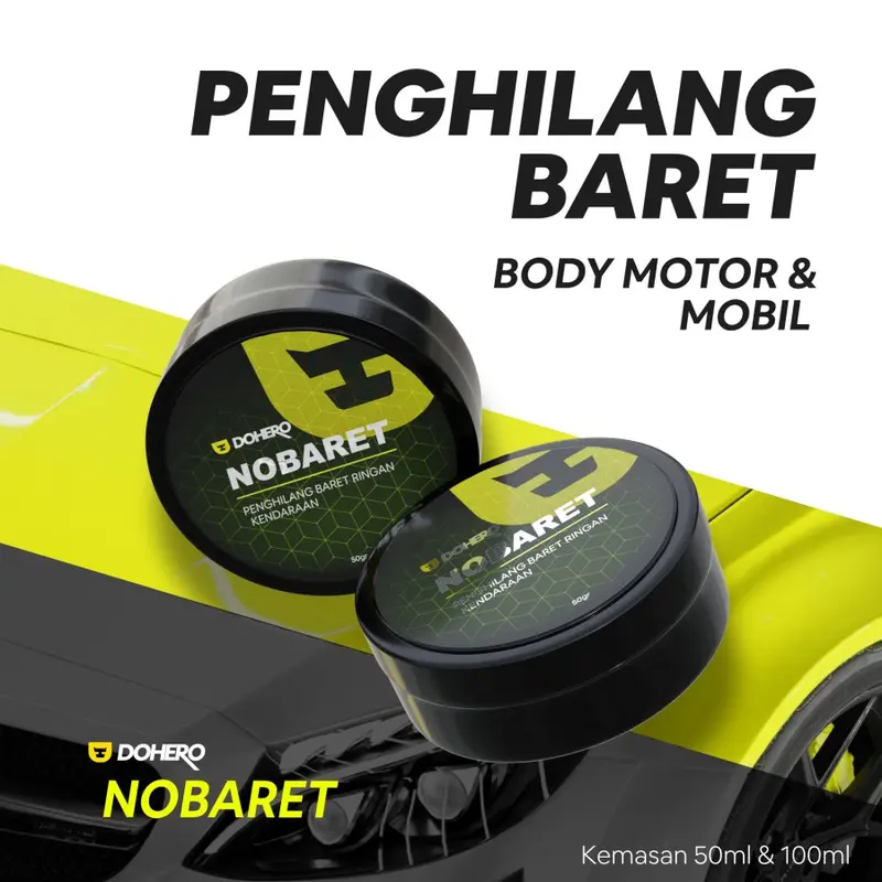 Dohero Nobaret - Compound Penghilang Baret Body Motor Mobil - 50 gram 0