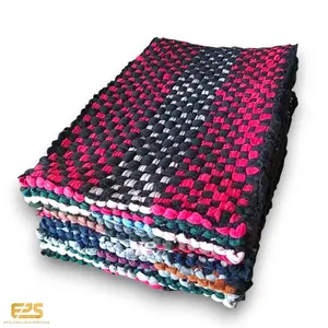 Keset Anyam Alas Kaki Bahan Kain Tebal Ukuran 50x33 Cm