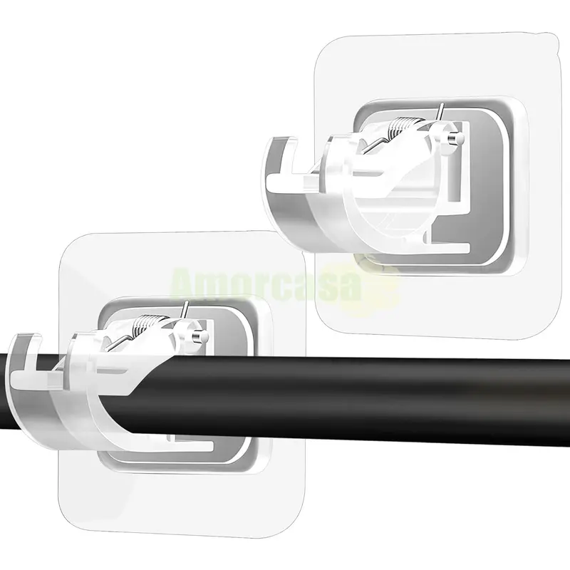 (2PCS) Gantungan Tempel Dinding Magic Hook Tanpa Bor Baut Cocok Untuk Tiang Gorden Hadiah Handuk 1
