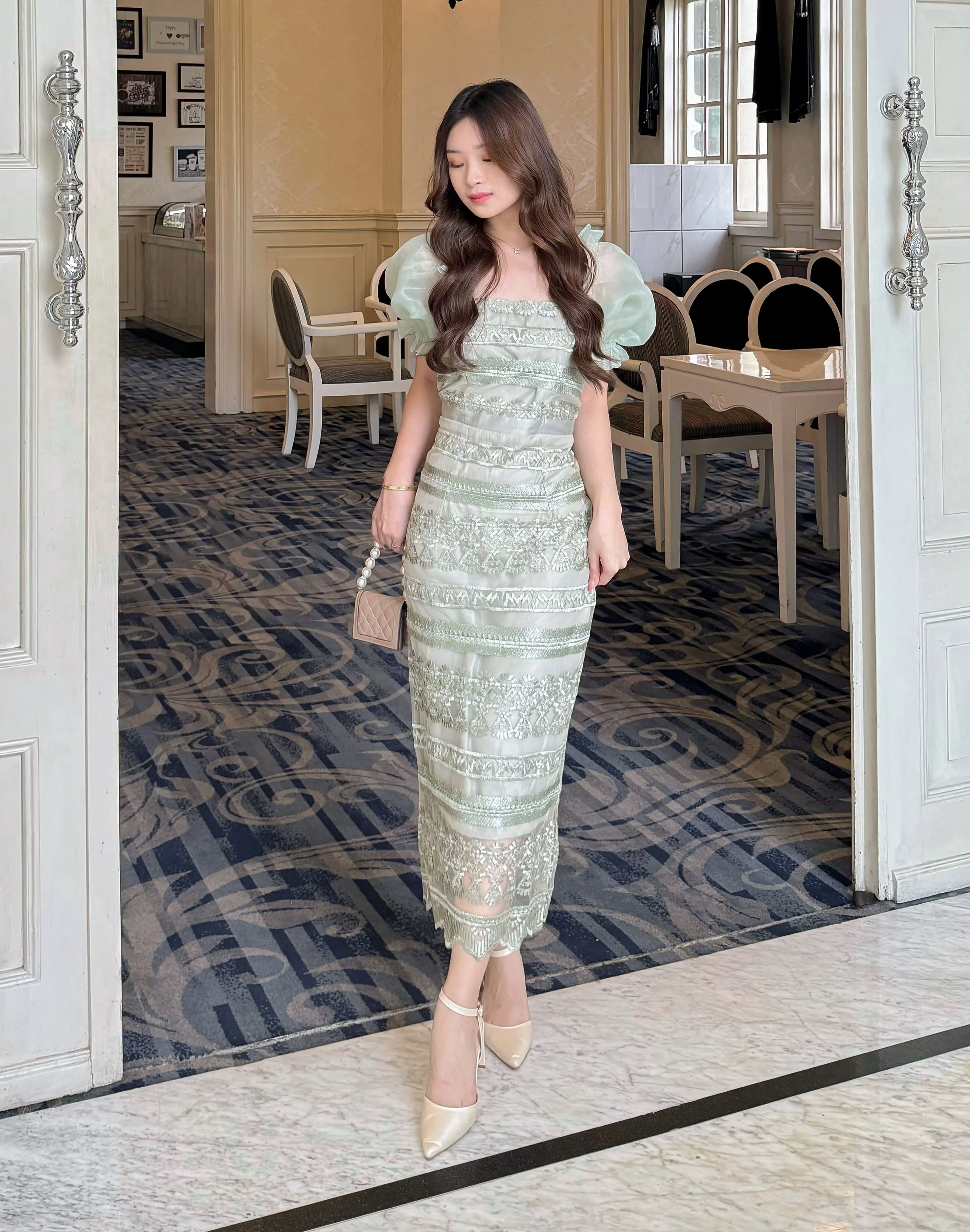 Miss Nomi - Brigitta vol 4 Dress Bodycon / Dress Brokat  / Dress Pesta / Dress Wanita / Party Dress / Gaun Dress / Gaun Pesta / Bridesmaid Formal / Natal /Kondangan / Dress Simple Kondangan Maxi Mewah Panjang Tile Remaja Mini Midi Hitam Casual Pendek