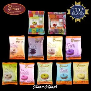 Glaze Elmer 200gr/Topping Donat/Glaze Strobery/Coklat/Matcha/Susu/Taro/Redvelvet
