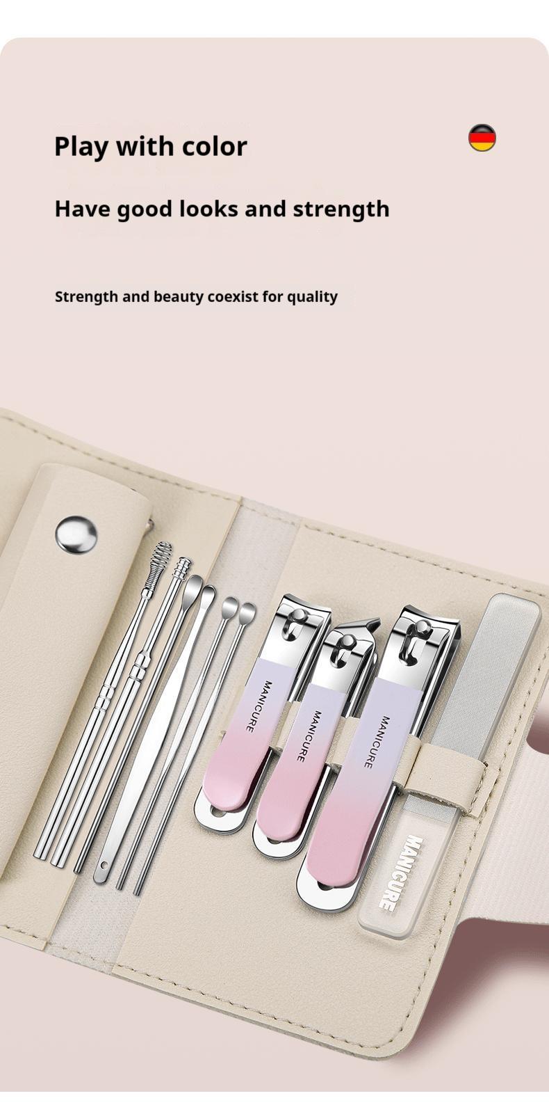 Product Introduction of Portable nail clipper, nail file, nail clipper+ear scoop set, 10 piece set, ear scoop 10