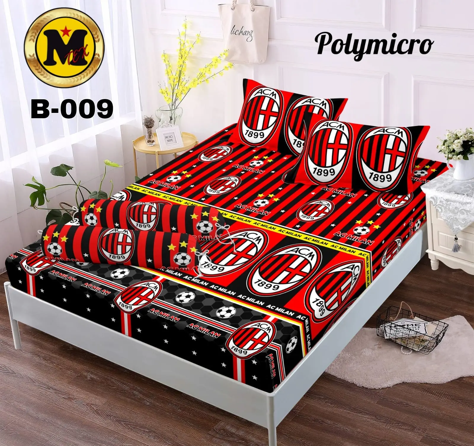 Sprei Homemade karakter bola cowok ukuran 180x200 160x200 120x200  Termurah Free 2 bantal 1 guling Springbed